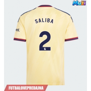 Lacne Muži Futbalové dres Arsenal William Saliba #2 2026-27 Krátky Rukáv - Tretina